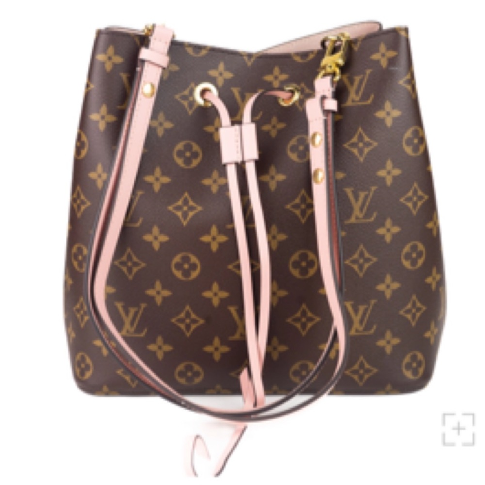 Louis Vuitton NeoNeo MM Monogram in Rose Poudre, bucket bag.